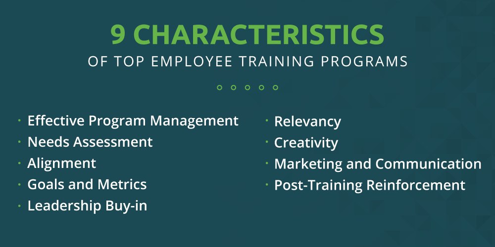 The 9 Elements that Make Top Employee Training Programs So Successful