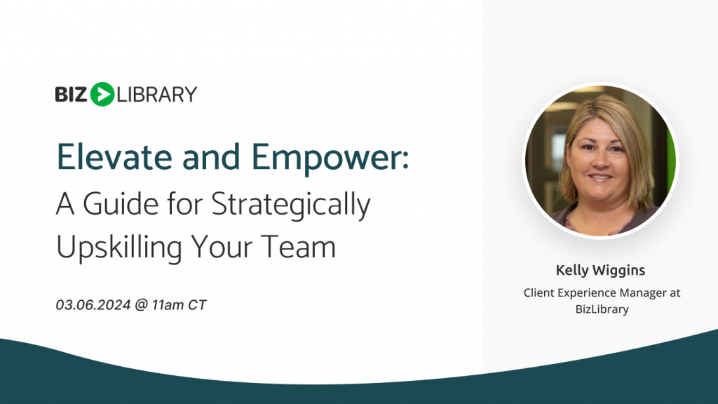 a guide to strategically upskill your team webinar description